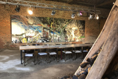 2025-Kunstverein-CULTURE-WITHOUT-BORDERS-Kaarst-Historiengemaelde-EINSKOMMAFUeNFGRAD-260-x-810-cm-Oel-a.Lw_.-2023-